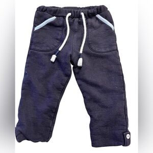 Bella Bliss Navy Boys Lined Drawstring Elastic Waist Jogger Pants 18 Month GUC